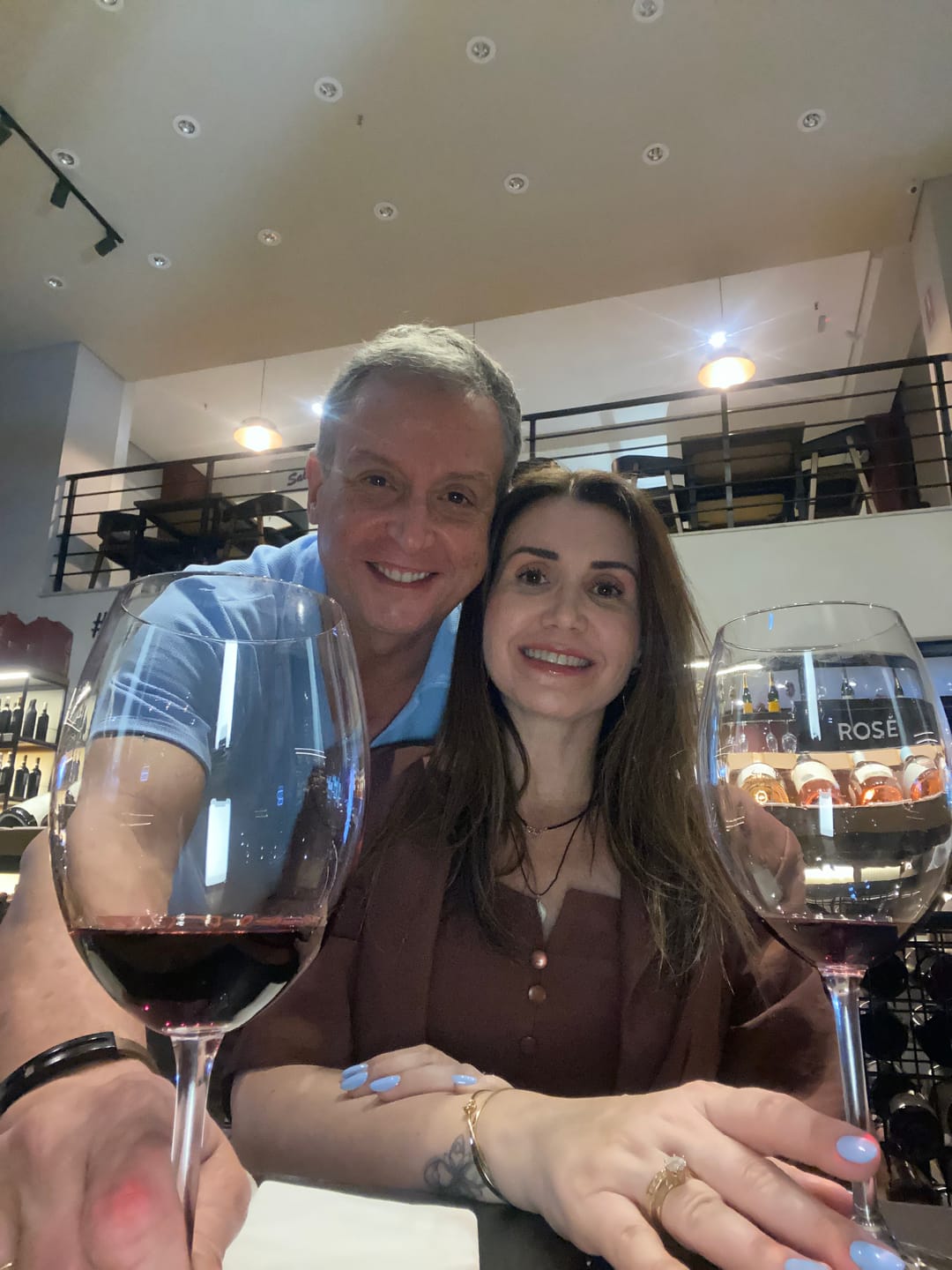 Customer photo review of Camisa Polo Italiana Tricot Azul Claro