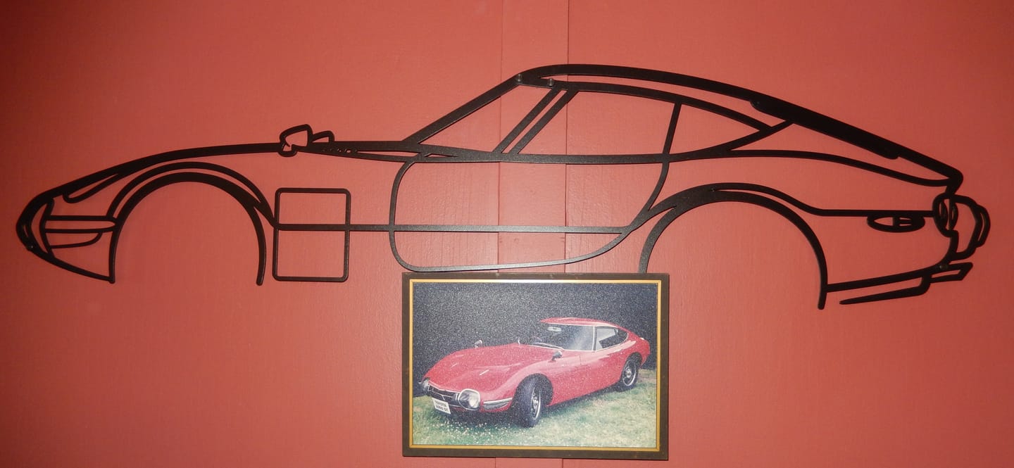 Customer photo review of Toyota 2000GT - Metal Wall Art