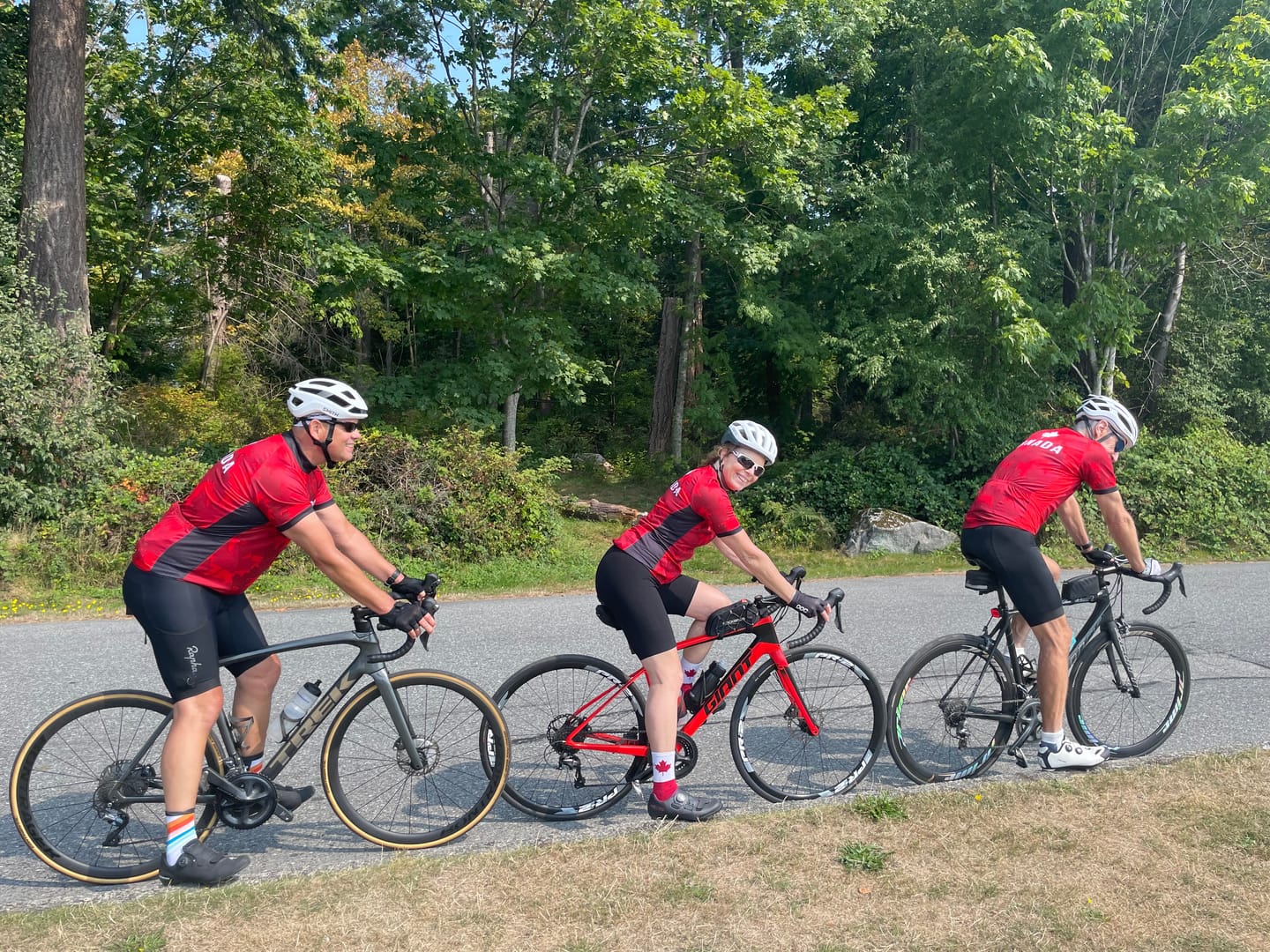 Customer photo review of Canada Maple Leaf Cycling Jersey