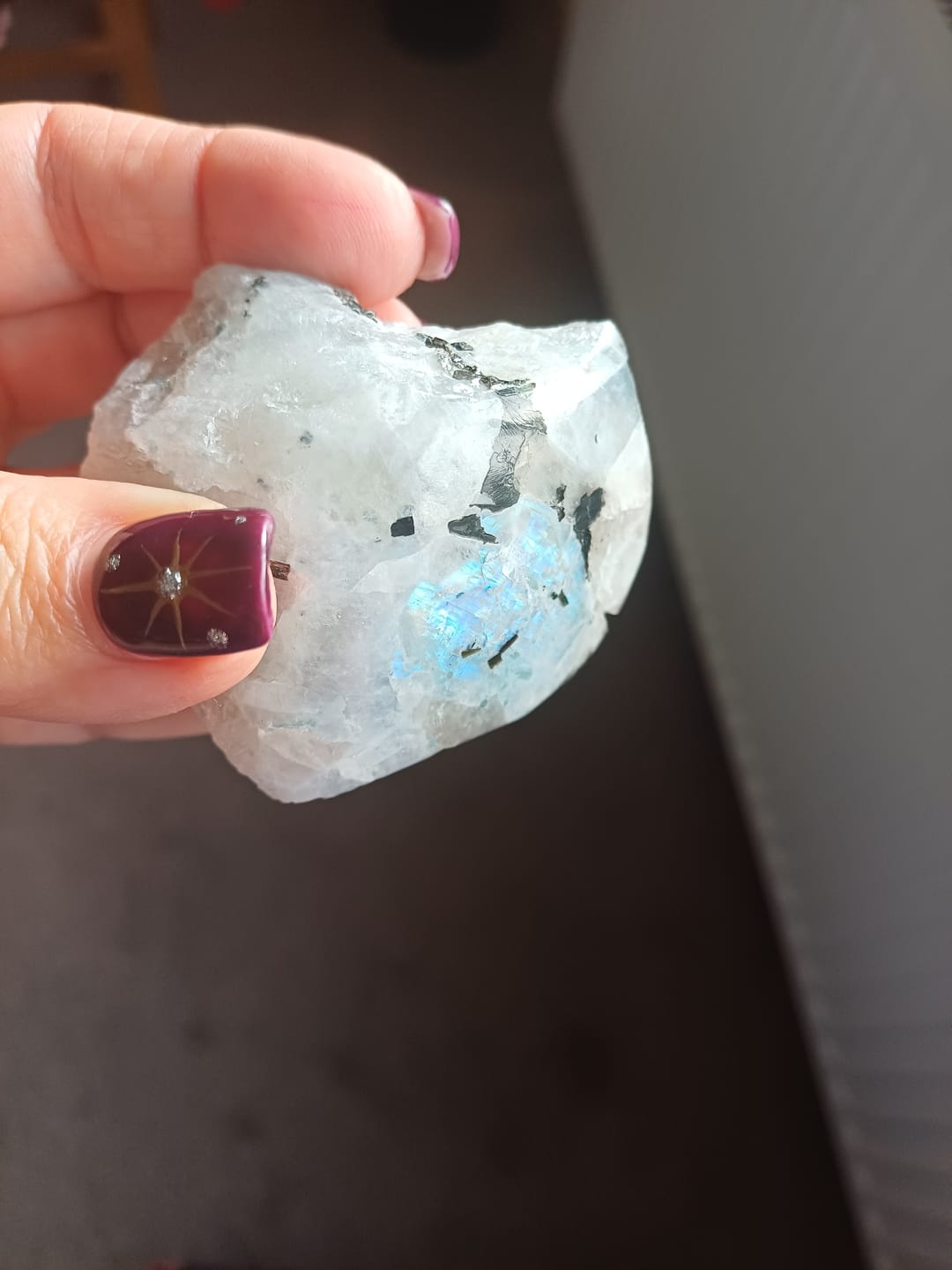 Customer photo review of Rainbow Moonstone Chunk