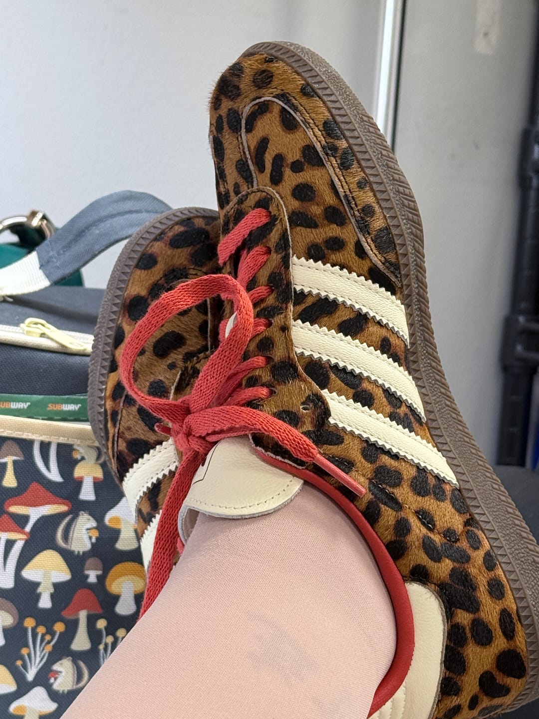 Customer photo review of adidas Samba OG Red Leopard Women's