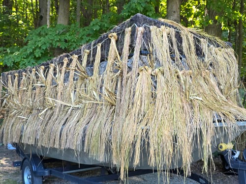 Customer photo review of Hunting Blind Raffia Grass (Individual)