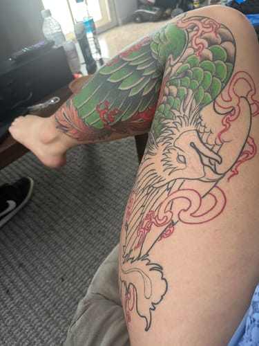 Customer photo review of Painless Tattoo Numbing Cream