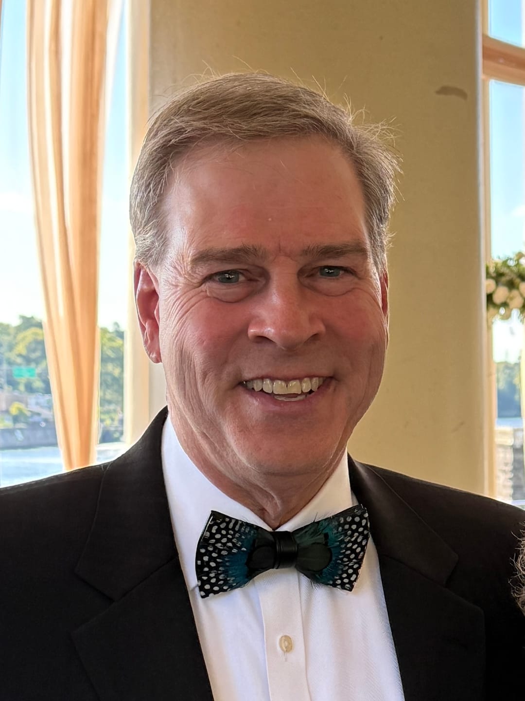 Customer photo review of The Liam - Feather Bow Tie