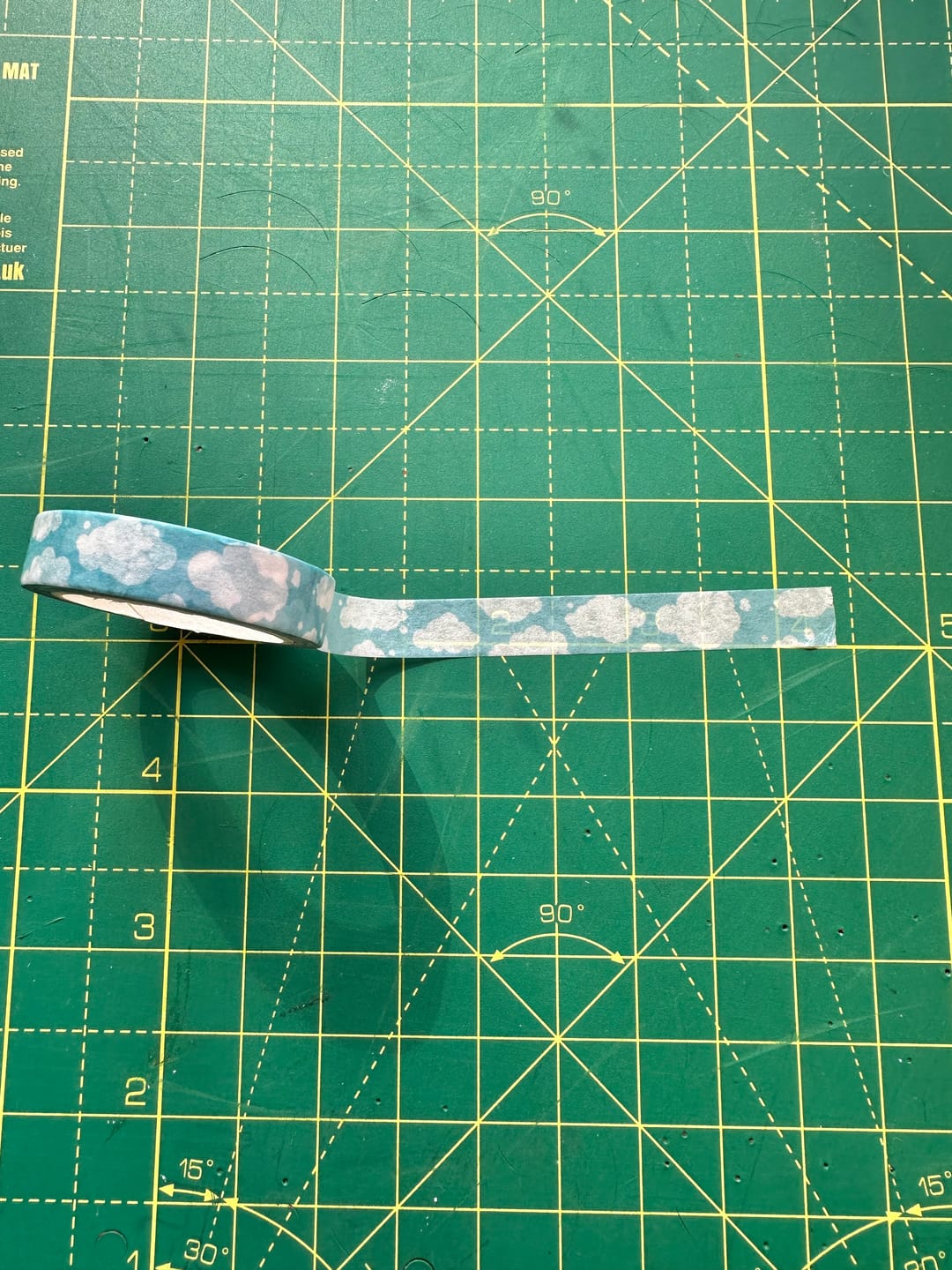 Customer photo review of Freebie Cloud Washi Tape 10mm