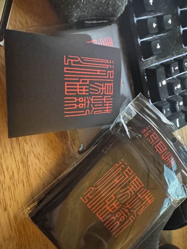 Customer photo review of Custom Card Sleeves