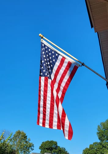 Customer photo review of 3' x 5' American Flag Set