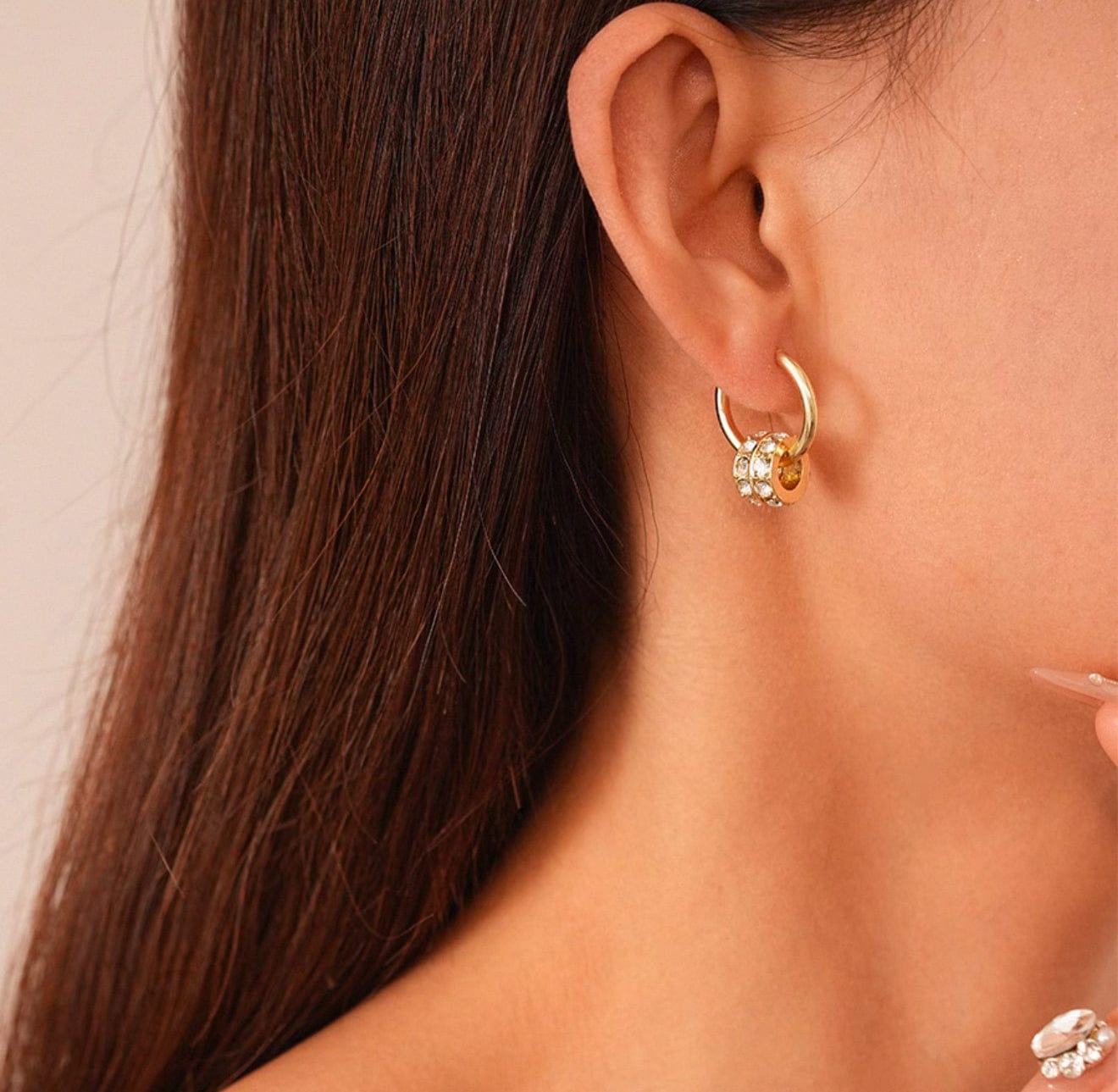 Customer photo review of Skylar Earrings