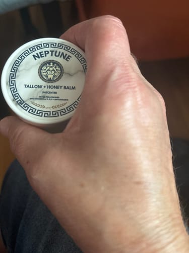 Customer photo review of Grass Fed Tallow & Honey Balm
