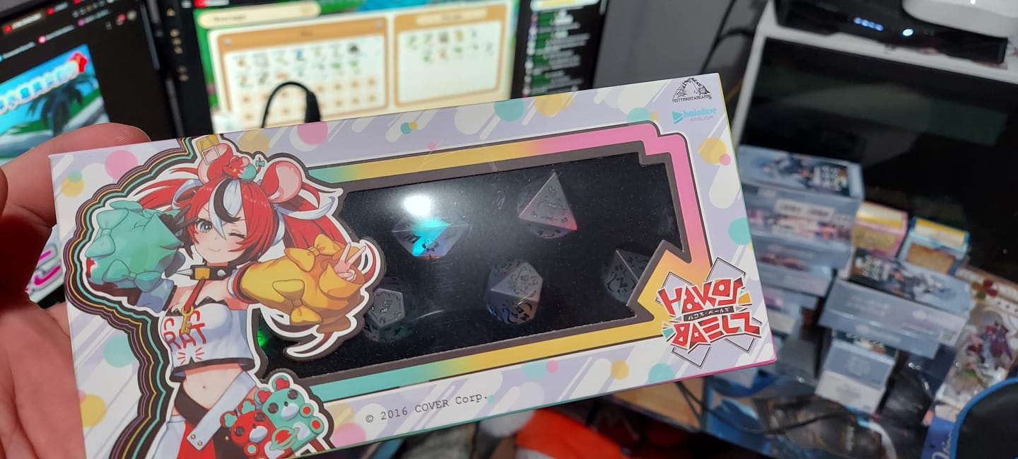 Customer photo review of PRE-ORDER | Baelz Dice Set | hololive x MMG Exclusive