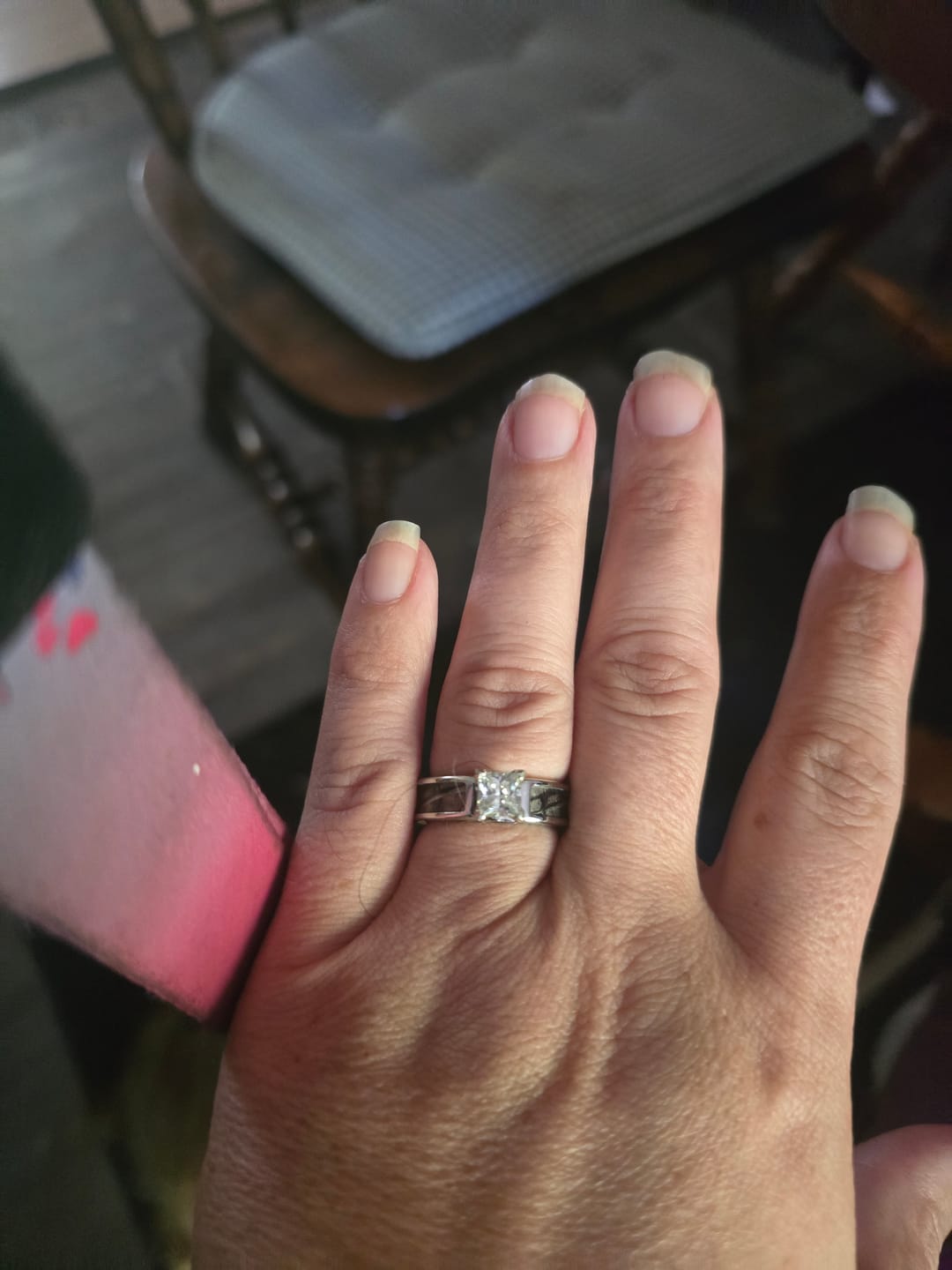 Customer photo review of Mossy Oak Breakup Camo Ring - Cobalt Chrome 5mm