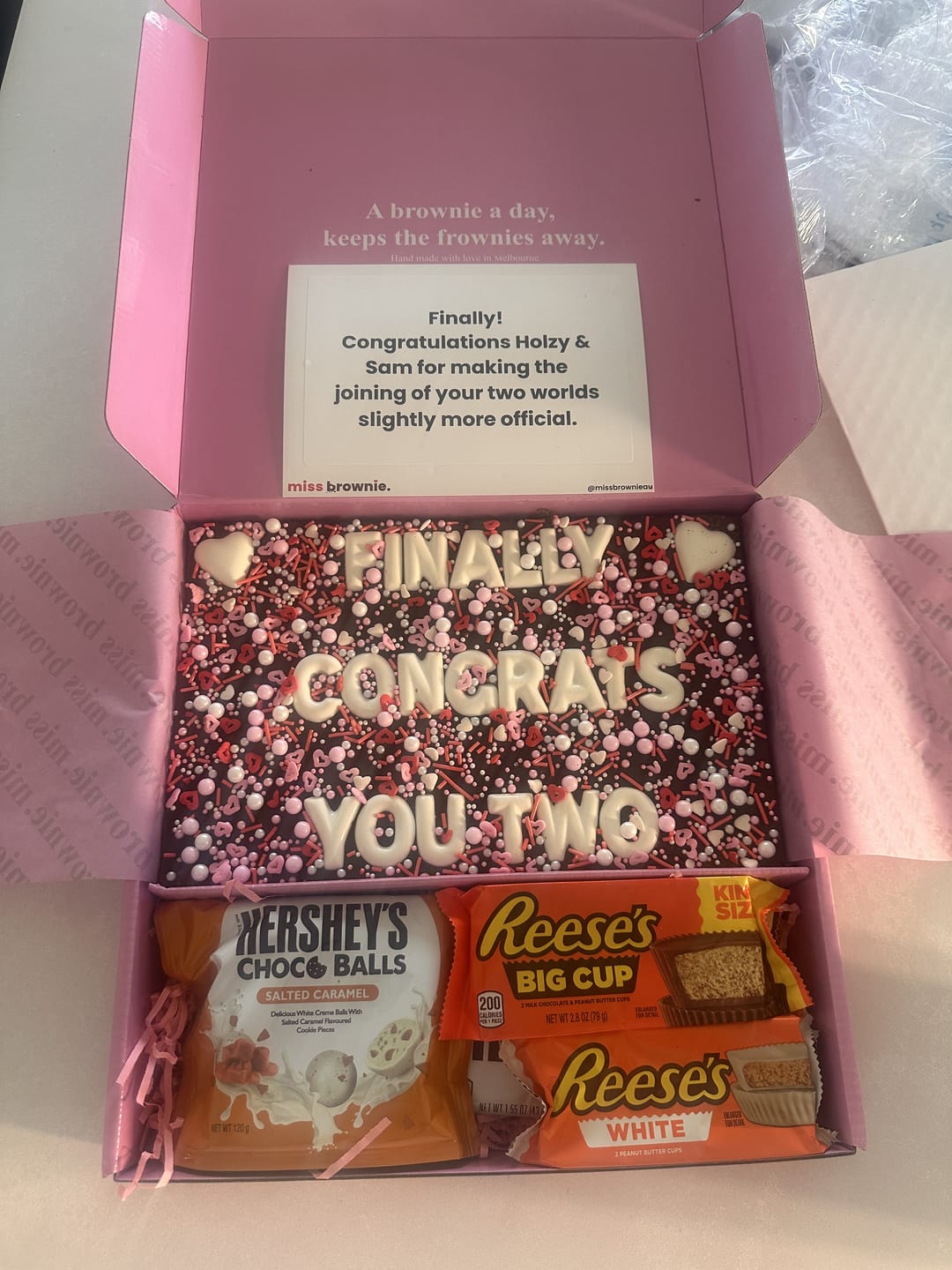 Customer photo review of Custom Brownie