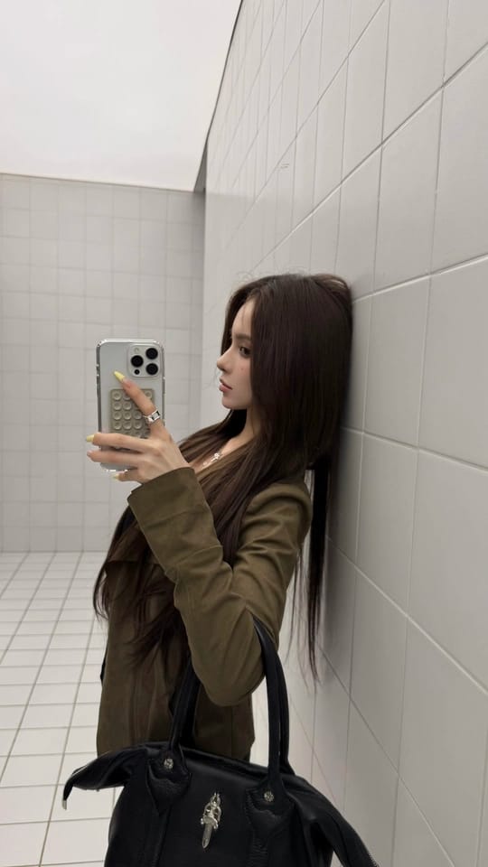 Customer photo review of IAMXIAA Cropped Moto Jacket with Asymmetric Zip