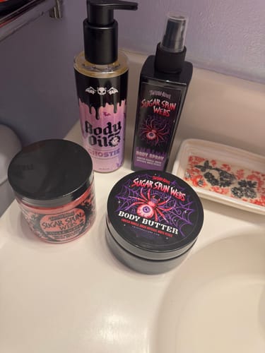 Customer photo review of Sugar Spun Webs  Body Spray