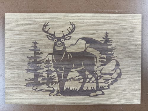 Customer photo review of Deer Inlay Digital File