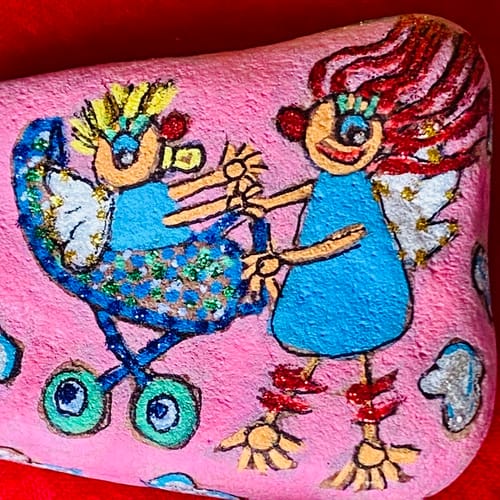 Customer photo review of Persönliche Kinderzeichnung als Halskette oder Anhänger