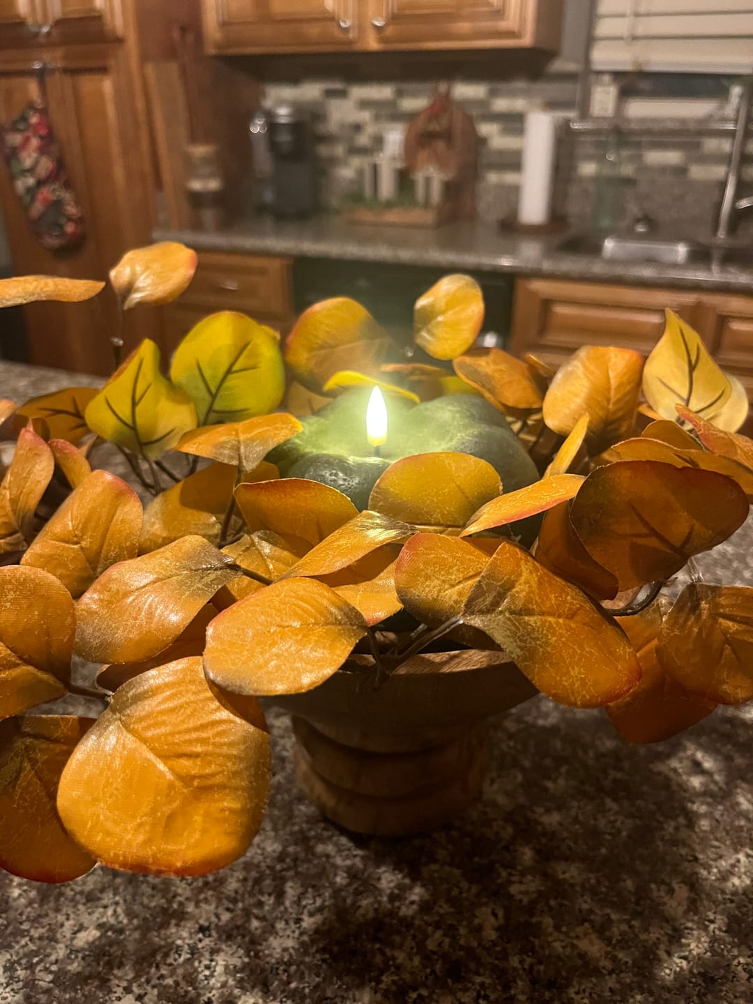 Customer photo review of Flameless Pumpkin Candles