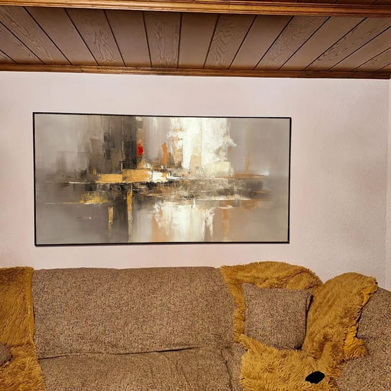 Customer photo review of Abstract Painting Canvas #AP125