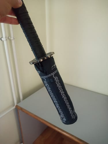 Customer photo review of Mini Katana Umbrella