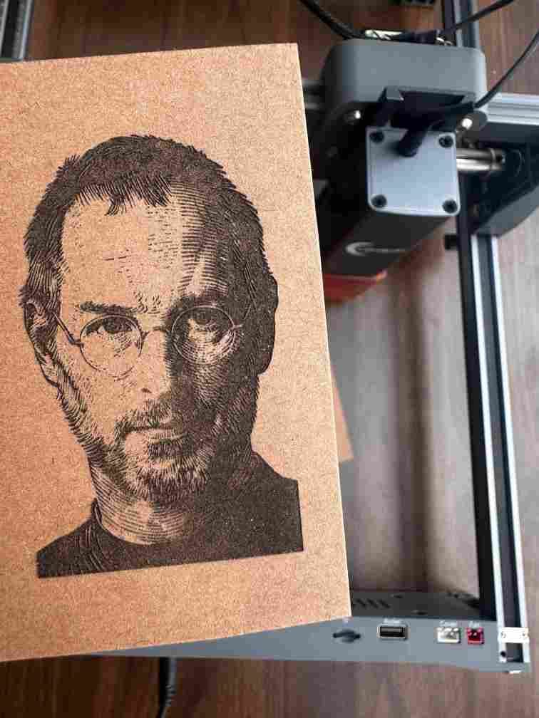 Customer photo review of Carverall X2-K15 Pro Mini Portable Laser Engraver
