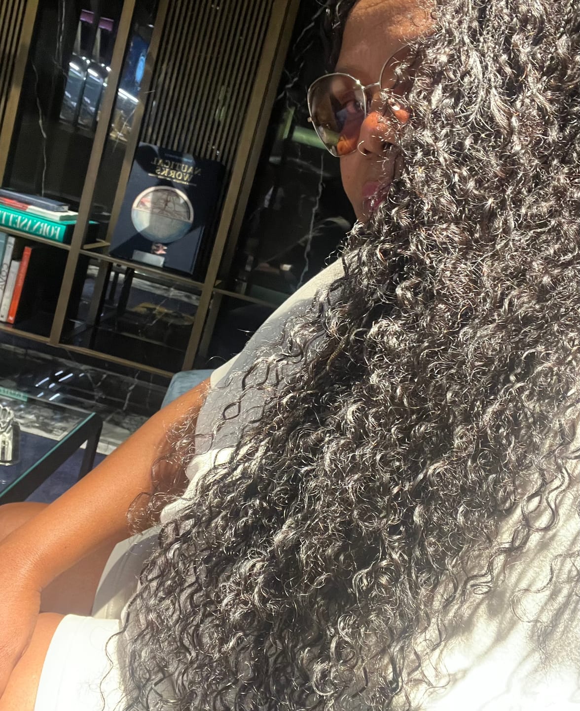 Customer photo review of Spiral Curl Bulk Hair Extensions for Braiding