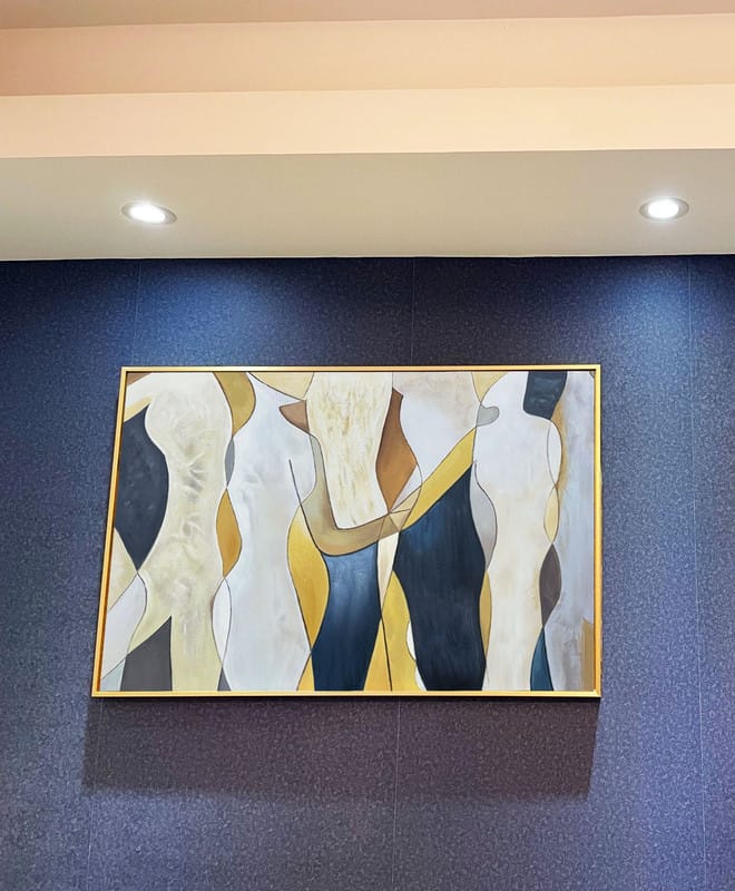 Customer photo review of Abstract People Canvas Art #AE012