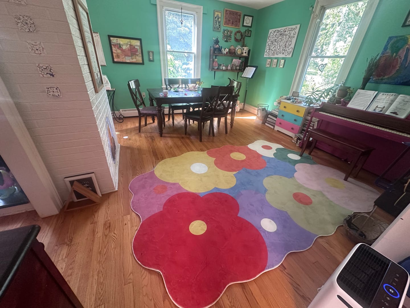 Customer photo review of Funky Flowers Rug
