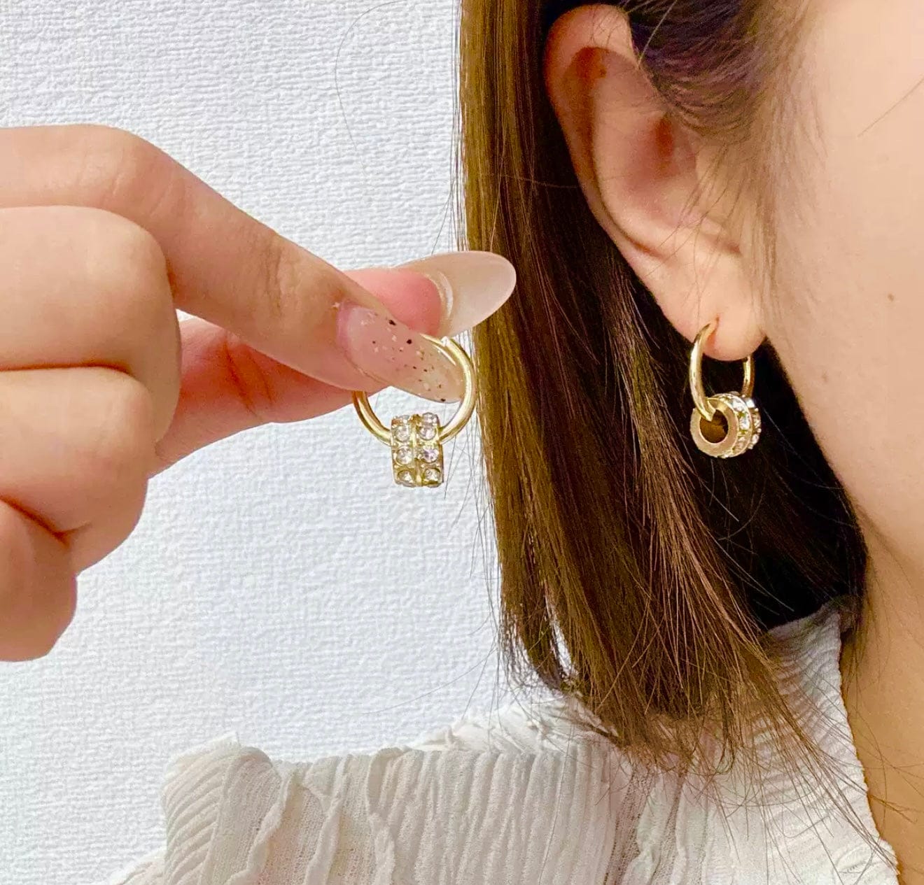Customer photo review of Skylar Earrings