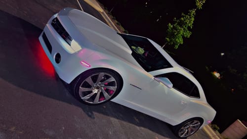 Customer photo review of Color Shift Pink White Vinyl Wrap