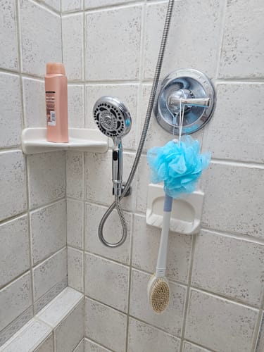Customer photo review of Universal Handheld Shower Head Holder Wall Mount