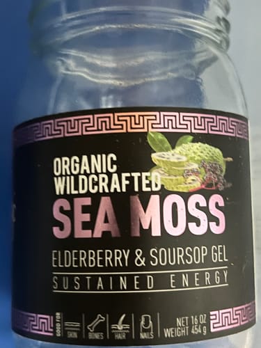 Customer photo review of Elderberry and Soursop Sea Moss Gel Trio
