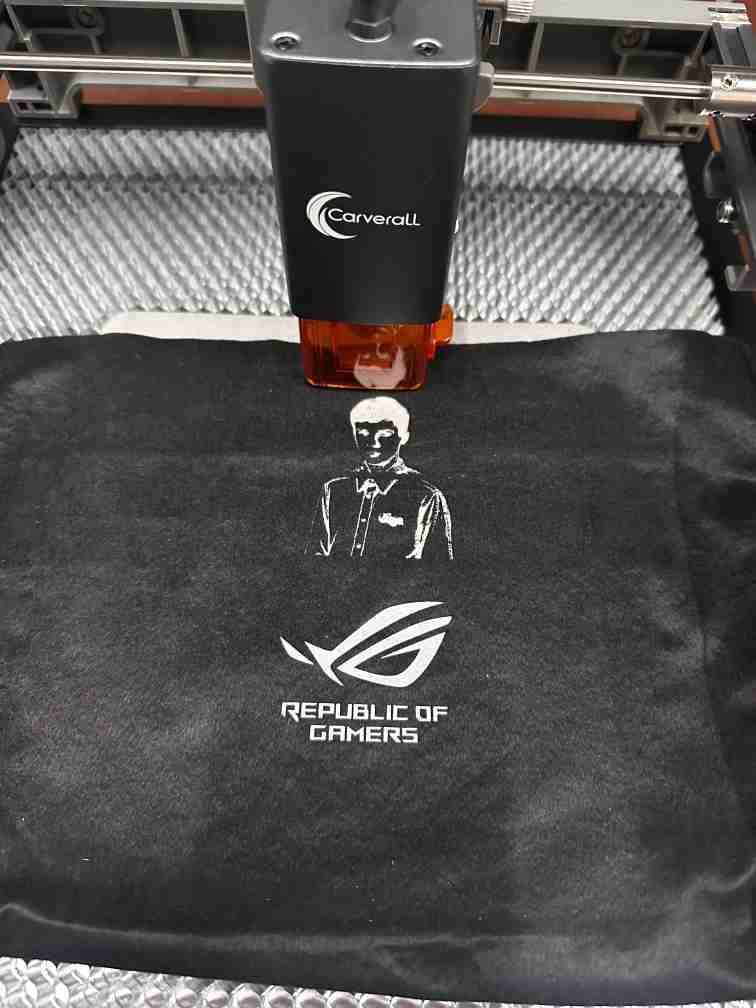 Customer photo review of Carverall X2-K15 Pro Mini Portable Laser Engraver