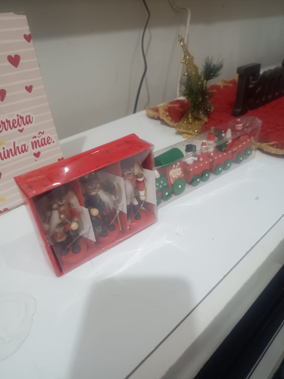 Customer photo review of Enfeite Soldado Quebra-Nozes Natal Kit Decorativo Tradicional