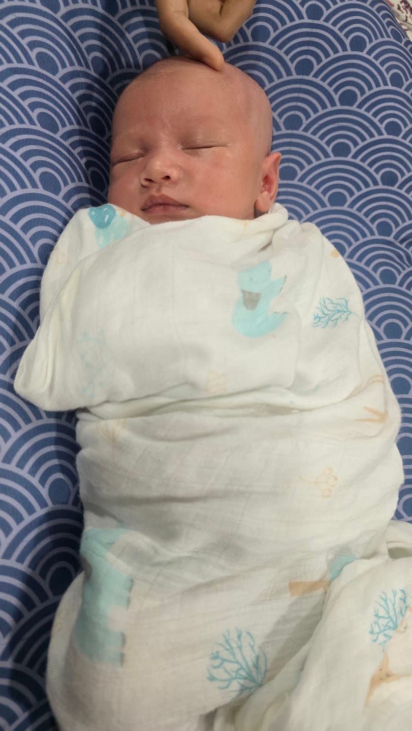 Customer photo review of Organic Kapok Infant Lounger | Co-Sleeping, Lounging, Play-Time