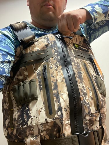 Customer photo review of QuestWade Elite Comfort Zip Breathable Waders