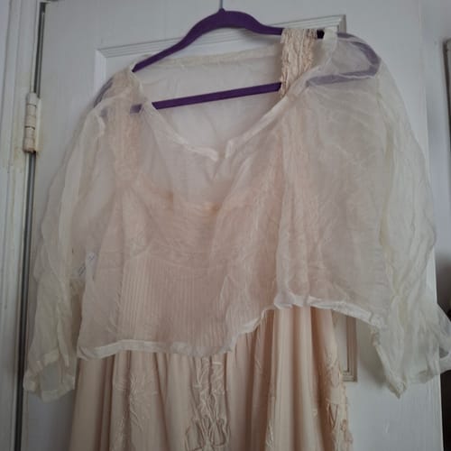 Customer photo review of Cover Tee in Silk Organdy