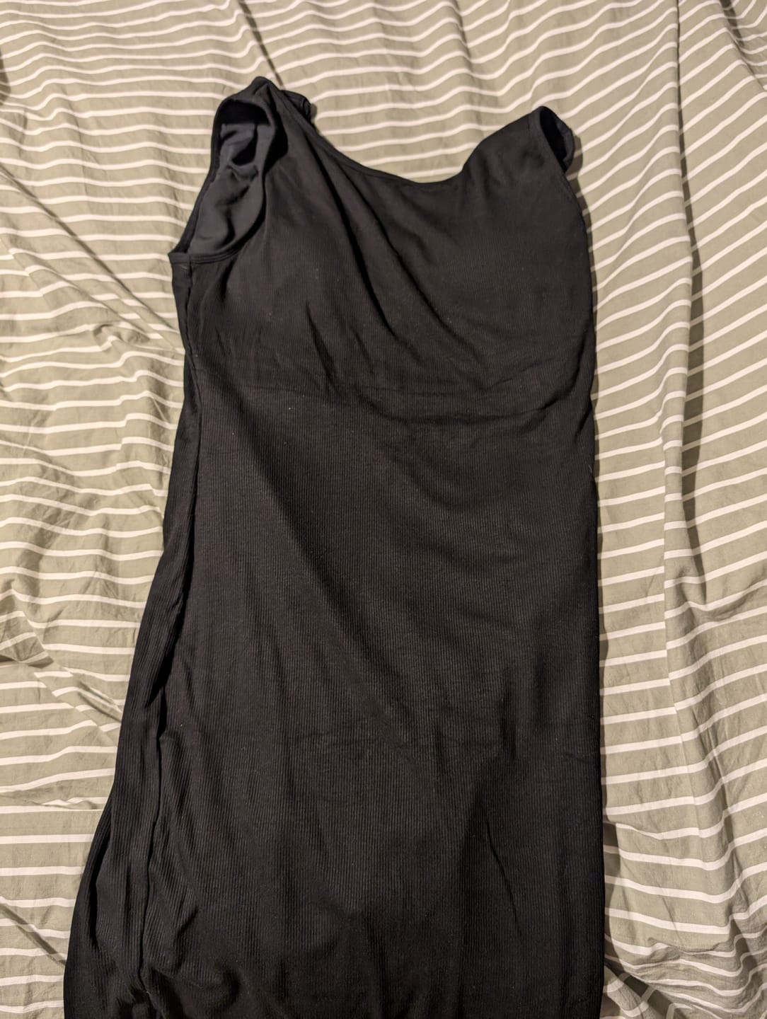 Customer photo review of Crew Neck Midi Shapewear Dress