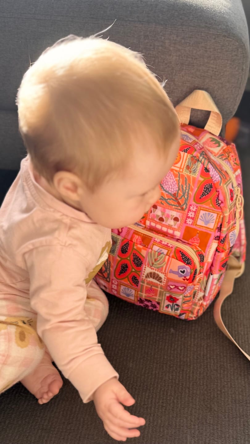 Customer photo review of Amy backpack