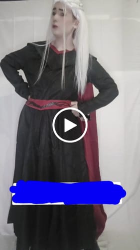 Customer video review of Rhaenys Targaryen Kostüm Set Cosplay Outfits