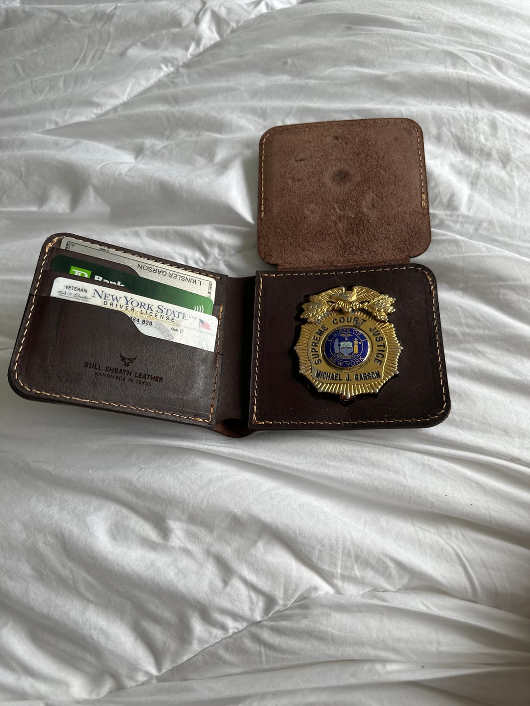 Customer photo review of Badge Bifold Wallet