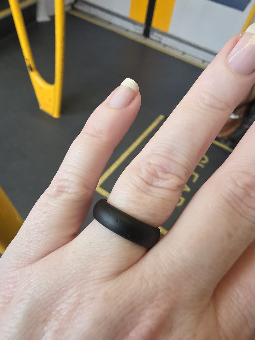 Customer photo review of The Onyx Gleam - Silicone Ring