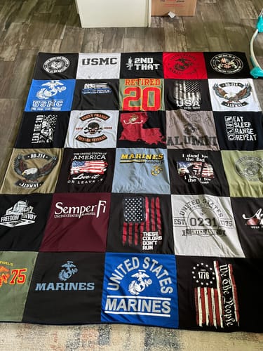 Customer photo review of Premium T Shirt Quilt