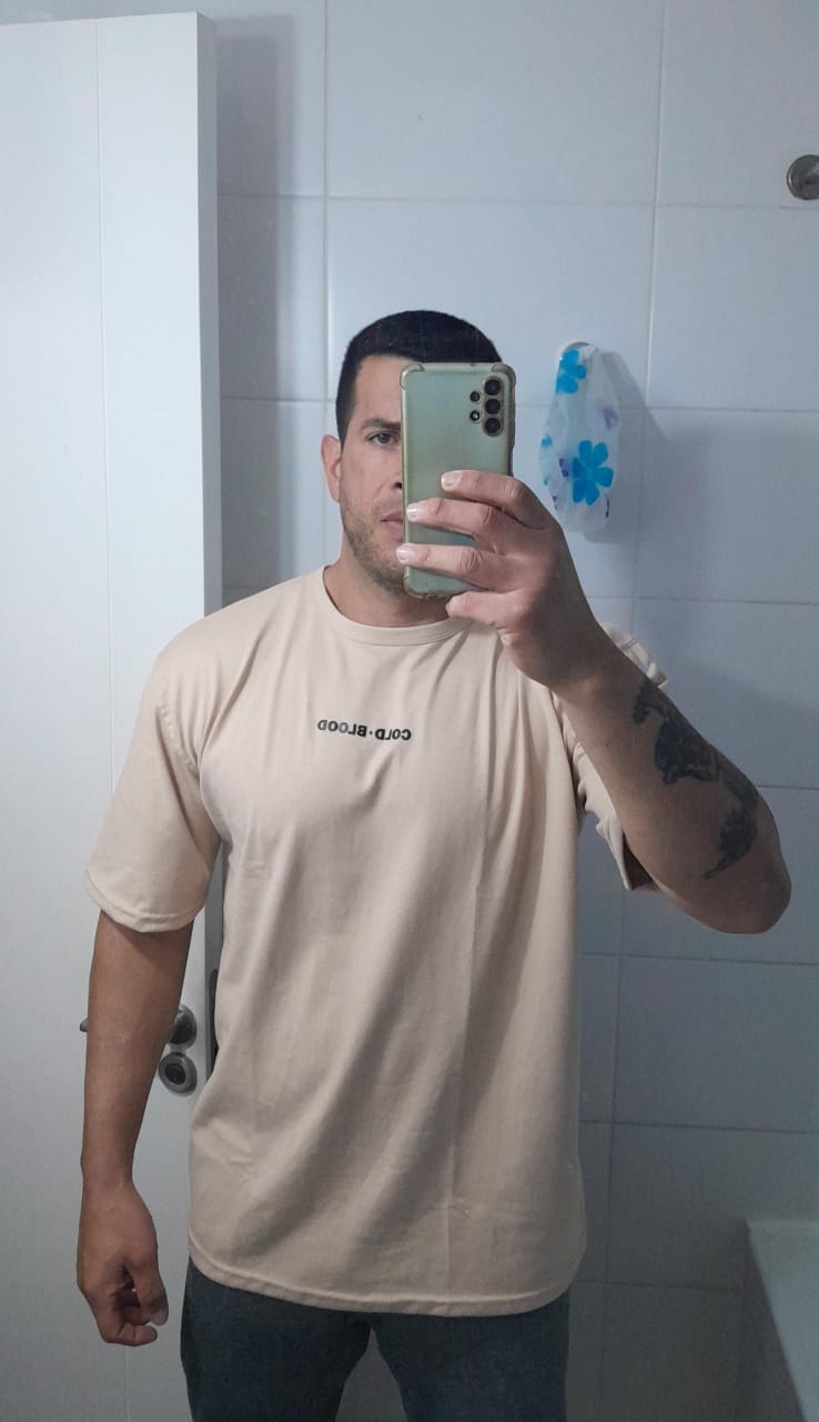 Customer photo review of POLERA BASIC BEIGE & BLACK