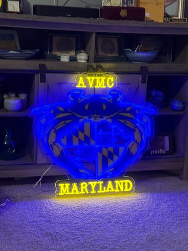 Customer photo review of AVMC Maryland - Premium Neon Artwork