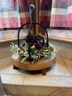 Customer photo review of Black Iron Lantern Display