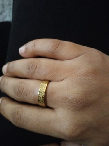 Customer photo review of "With Hardship Comes Ease" Ring