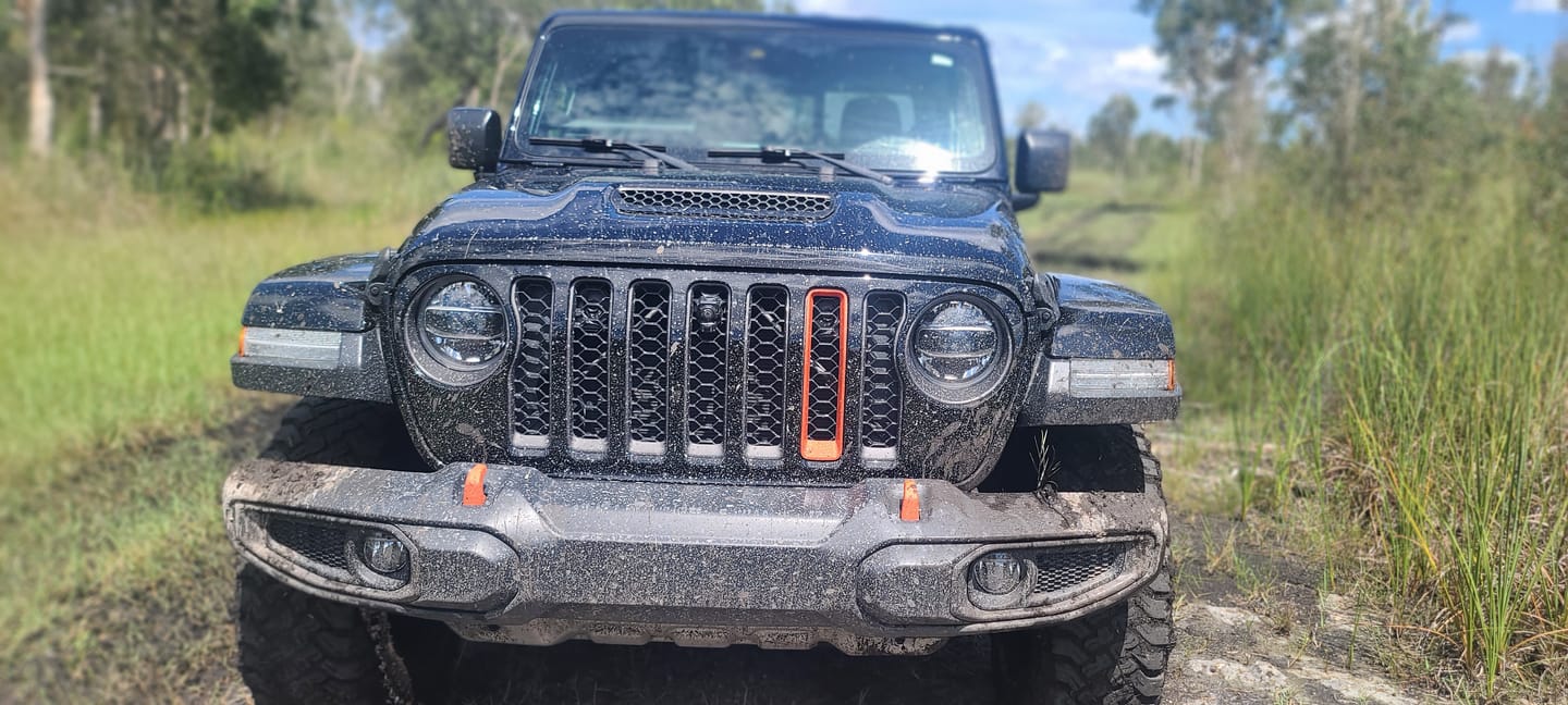 Customer photo review of Grille Inserts Color Matched for 18-23 Wrangler JL Gladiator JT