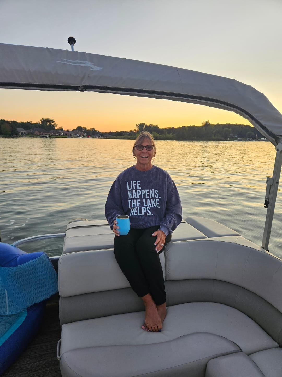 Customer photo review of Life Happens. The Lake Helps.