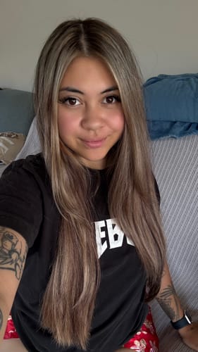 Customer photo review of Ethan Thomas Black shampoo & mask duo