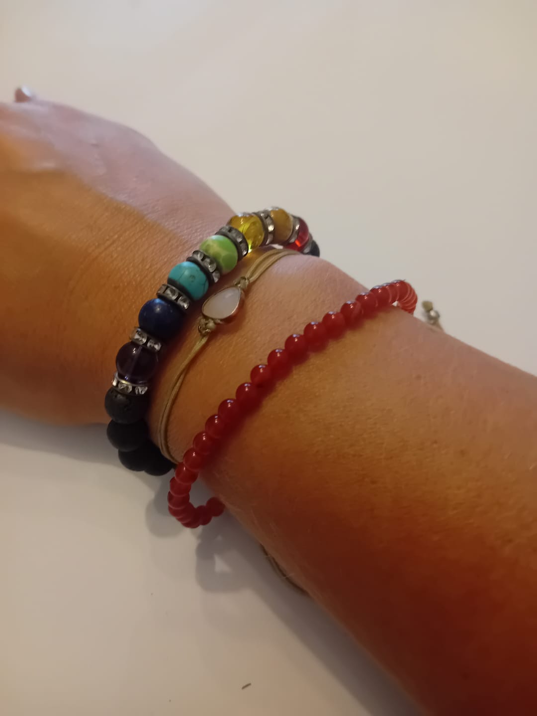 Customer photo review of Karneol Armband - Perlen